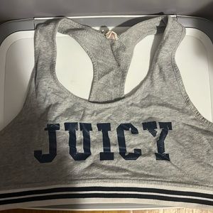 JUICY COUTURE XL gray sports bra